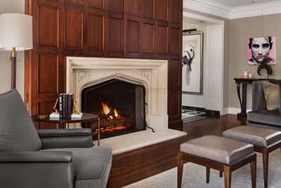  Transitional Family Home Living Room. Detroit Historical by Art Harrison Interiors & Collection.
