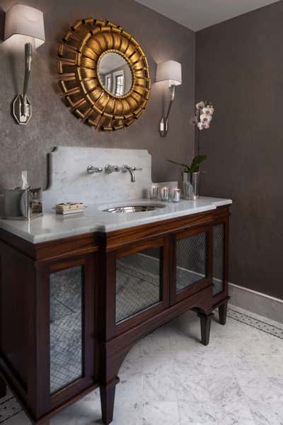  Transitional Family Home Bathroom. Detroit Historical by Art Harrison Interiors & Collection.