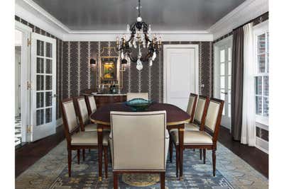  Transitional Family Home Dining Room. Detroit Historical by Art Harrison Interiors & Collection.