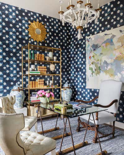 Eclectic Entertainment/Cultural Office and Study. SF Decorator Showcase 2017 by Kari McIntosh Design.