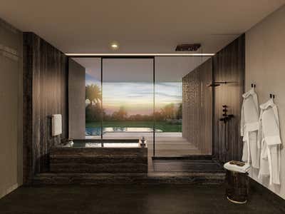  Tropical Minimalist Hotel Bathroom. Bali Resort- created with HBA by 11fiftynine.