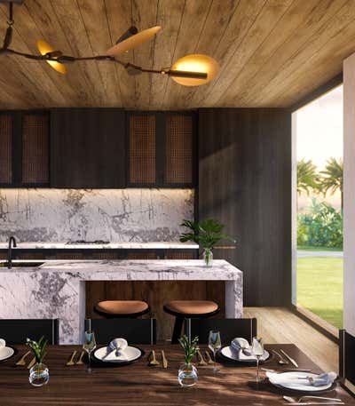  Tropical Minimalist Hotel Kitchen. Bali Resort- created with HBA by 11fiftynine.