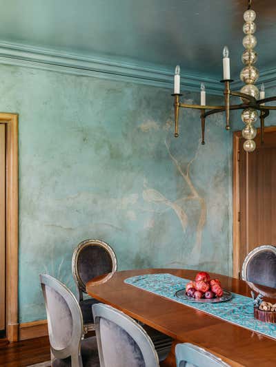  Eclectic Family Home Dining Room. San Mateo Modern Tudor by Kari McIntosh Design.