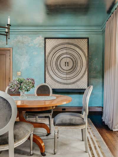  Maximalist Family Home Dining Room. San Mateo Modern Tudor by Kari McIntosh Design.