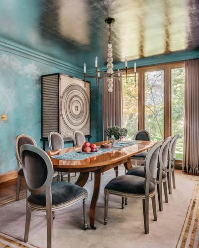  Maximalist Dining Room. San Mateo Modern Tudor by Kari McIntosh Design.