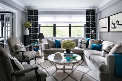  Transitional Apartment Living Room. PARK AVENUE / 70TH STREET by Capponi Studio LTD..