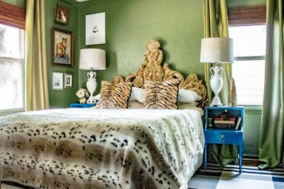  Maximalist Family Home Bedroom. Overland Park Home by Nichole Loiacono Design.