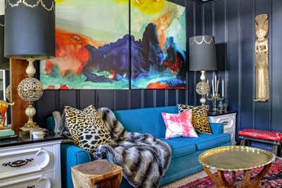  Eclectic Maximalist Family Home Living Room. Overland Park Home by Nichole Loiacono Design.