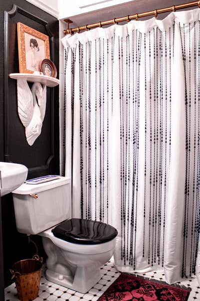  Maximalist Family Home Bathroom. Overland Park Home by Nichole Loiacono Design.