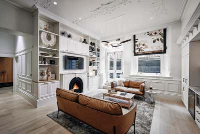  Transitional Apartment Living Room. The Grand  by In Design International.