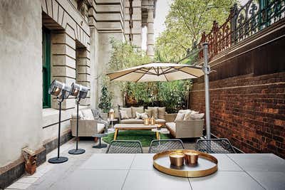  Transitional Apartment Patio and Deck. The Grand  by In Design International.