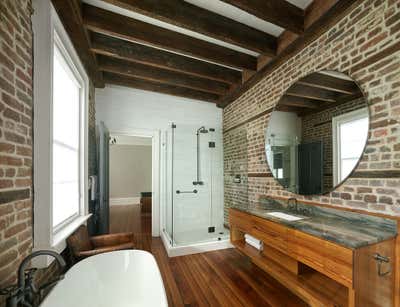  Eclectic Family Home Bathroom. HISTORIC CHARLESTON RENOVATION by EKID.