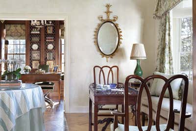  Traditional Family Home Office and Study. Walnut Jewel Box by J. Stephens Interiors.
