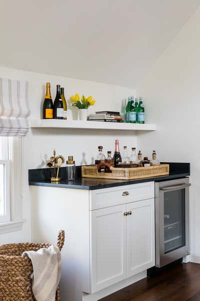  Transitional Family Home Bar and Game Room. Wayland MA by Carly Ahlman Design.