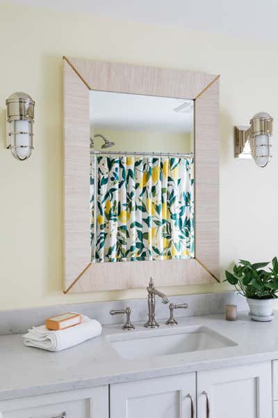  Transitional Family Home Bathroom. Wayland MA by Carly Ahlman Design.