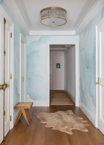  Mid-Century Modern Apartment Entry and Hall. Upper East Side by Carly Ahlman Design.