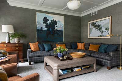  Transitional Family Home Living Room. Pacific Palisades  by Cameron Design Group.