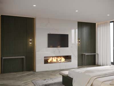  Contemporary Family Home Bedroom. WORK IN PROGRESS - FOREST HILL MASTER BEDROOM by Laura Stein Interiors Inc.