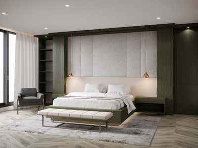  Contemporary Family Home Bedroom. WORK IN PROGRESS - FOREST HILL MASTER BEDROOM by Laura Stein Interiors Inc.