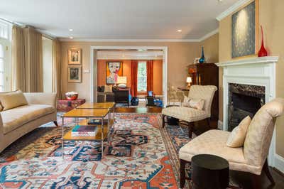  Eclectic Family Home Living Room. Cheswold Hill by Lisa Kanning Interior Design.