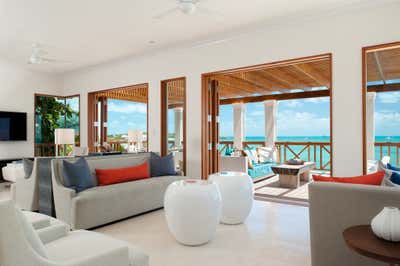  Coastal Beach House Living Room. Terrapin Villa by Lisa Kanning Interior Design.