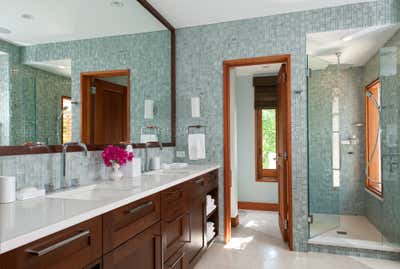 Modern Beach House Bathroom. Terrapin Villa by Lisa Kanning Interior Design.