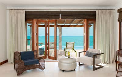  Modern Beach House Patio and Deck. Terrapin Villa by Lisa Kanning Interior Design.