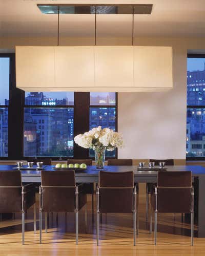  Modern Apartment Dining Room. Tribeca Bachelor Pad by Pleasant Living.