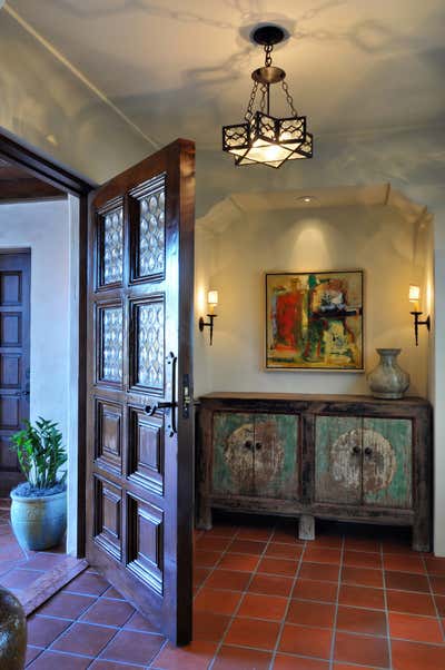  Mediterranean Family Home Entry and Hall. Muirlands, La Jolla by Interior Design Imports.