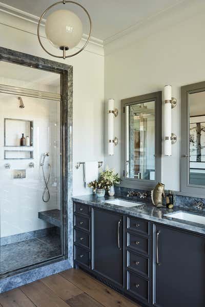  Transitional Family Home Bathroom. Dapper Dan by Interiors by Patrick.