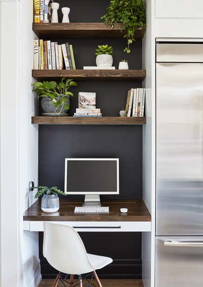  Contemporary Mid-Century Modern Family Home Workspace. RONCESVALLES KITCHEN by Laura Stein Interiors Inc.