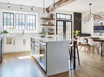  Mid-Century Modern Family Home Kitchen. RONCESVALLES KITCHEN by Laura Stein Interiors Inc.