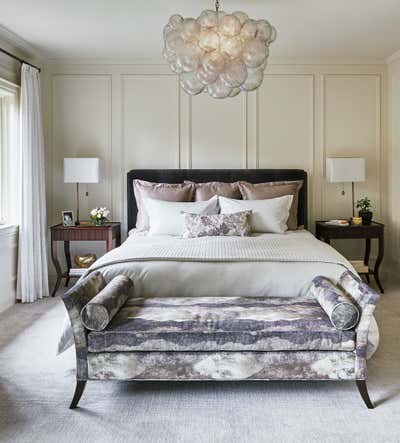  Transitional Traditional Family Home Bedroom. LYTTON PARK MASTER BEDROOM by Laura Stein Interiors Inc.