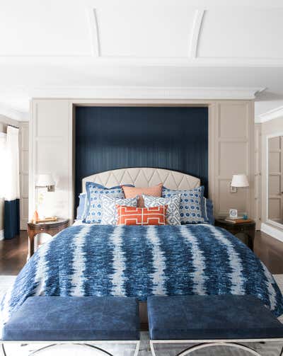  Transitional Family Home Bedroom. FOREST HILL MASTER SUITE by Laura Stein Interiors Inc.