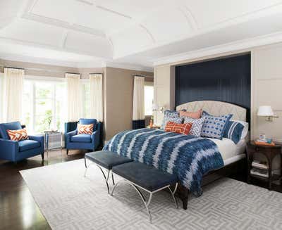  Transitional Traditional Family Home Bedroom. FOREST HILL MASTER SUITE by Laura Stein Interiors Inc.