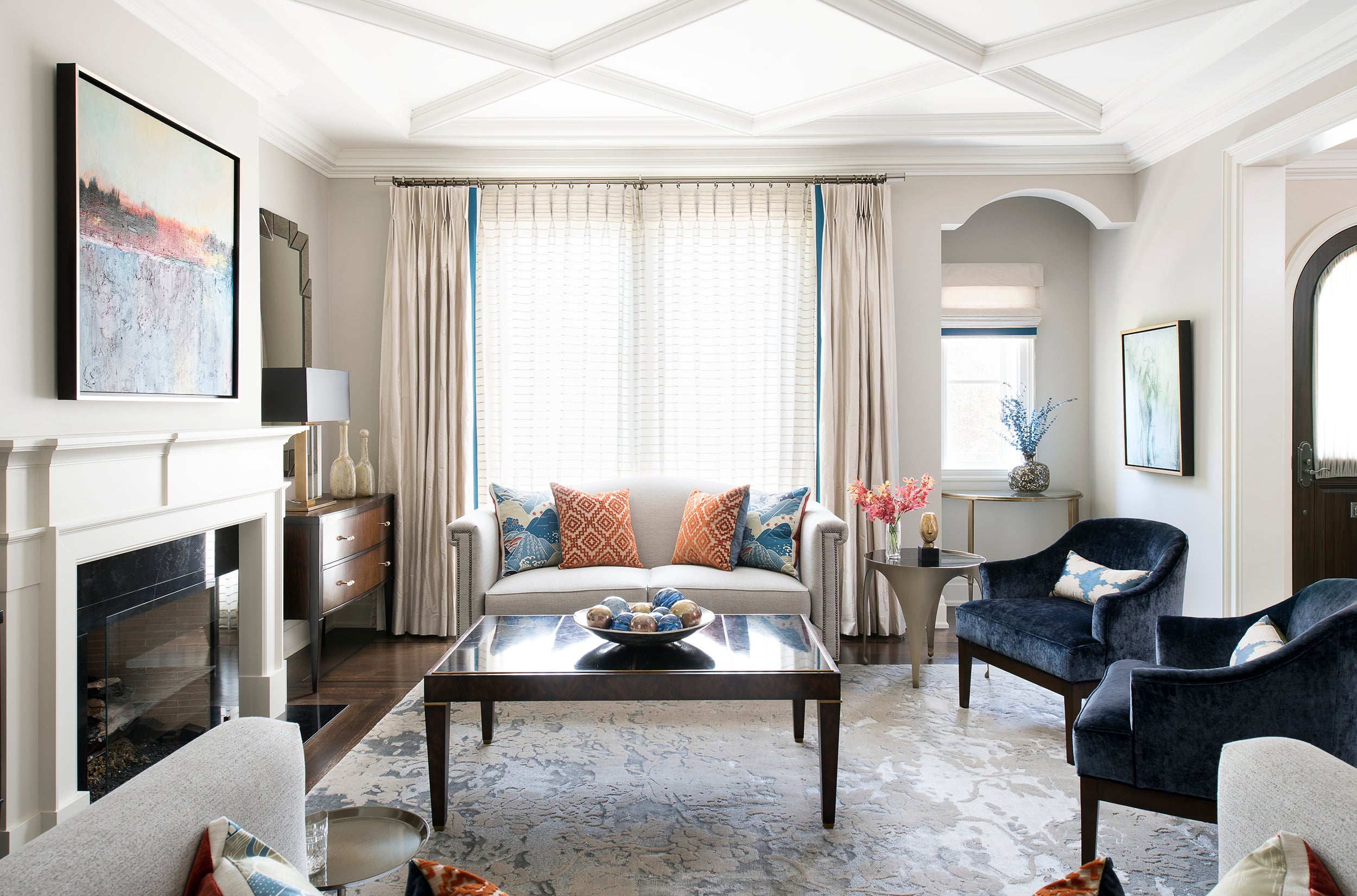 Transitional Living Room