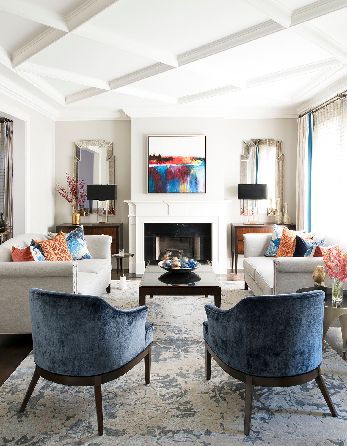 Transitional Living Room