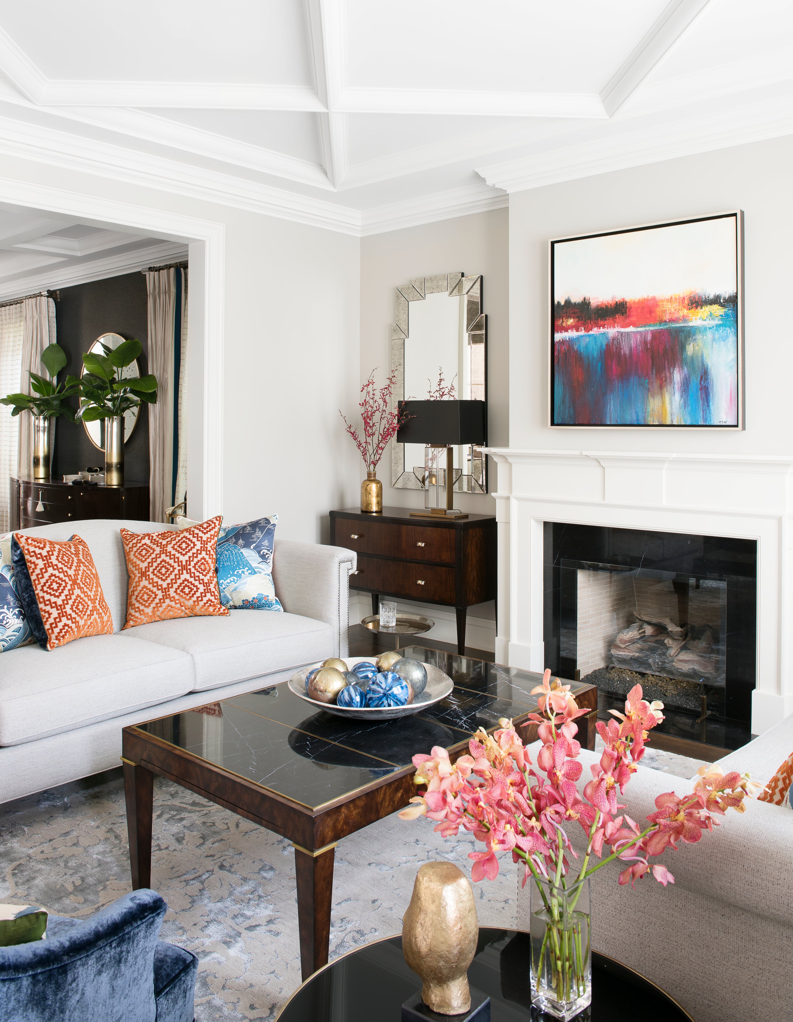 Transitional Living Room