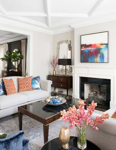  Traditional Family Home Living Room. FOREST HILL SHARED SPAECS by Laura Stein Interiors Inc.