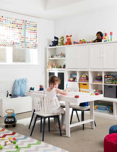  Transitional Maximalist Family Home Children's Room. FOREST HILL KIDS ROOMS by Laura Stein Interiors Inc.