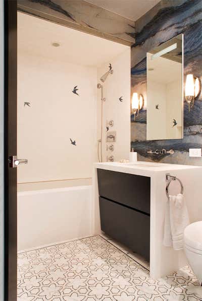  Contemporary Apartment Bathroom. Nursery Bathroom in New York by Interior Design Imports.