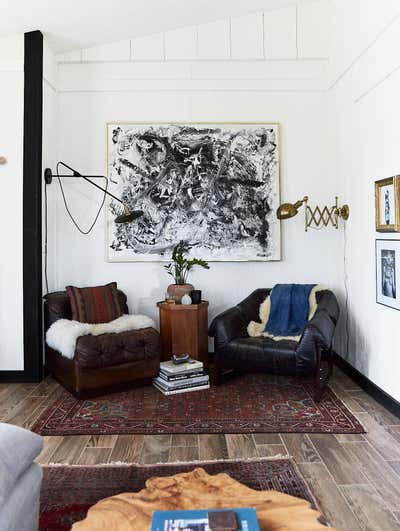  Eclectic Apartment Living Room.  Garage Apartment by Ruell and Ray LLC.