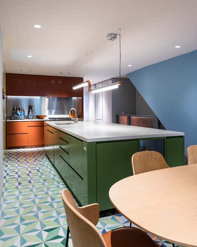  Contemporary Family Home Kitchen. Clinton Hill Brownstone by MKCA // Michael K Chen Architecture.
