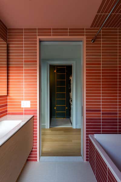  Modern Family Home Bathroom. Clinton Hill Brownstone by MKCA // Michael K Chen Architecture.