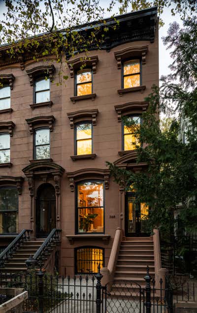  Traditional Family Home Exterior. Clinton Hill Brownstone by MKCA // Michael K Chen Architecture.