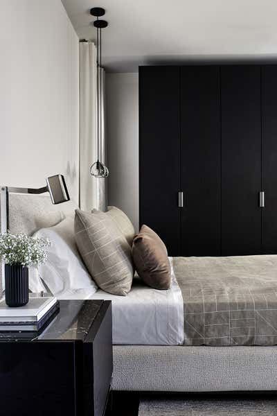 Minimalist Bachelor Pad Bedroom. O St by Christopher Boutlier, LLC.
