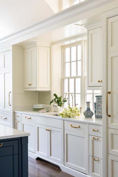  Transitional Family Home Kitchen. Lincoln Park Home  by Jenny Brown LLC.