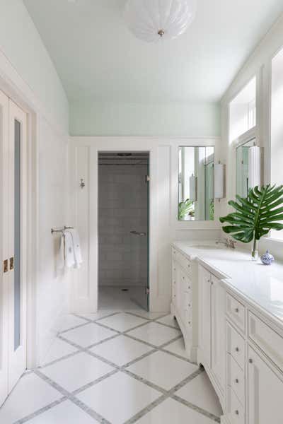  Transitional Family Home Bathroom. Lincoln Park Home  by Jenny Brown LLC.
