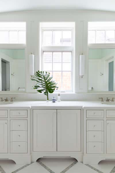  Transitional Family Home Bathroom. Lincoln Park Home  by Jenny Brown LLC.