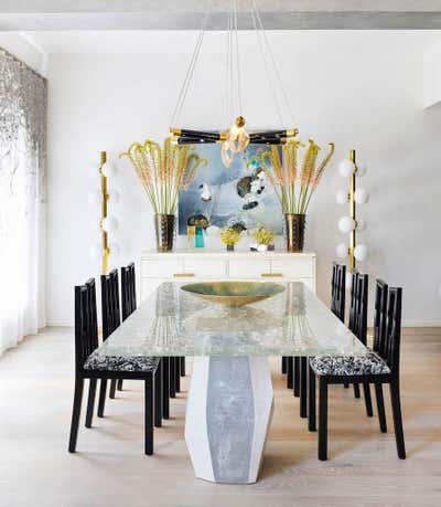  Contemporary Transitional Apartment Dining Room. Tribeca Residence by Ayromloo Design.
